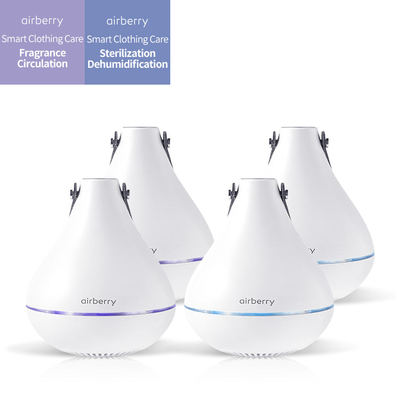 [2+2] airberry Fragrance·Air Circulation 2 SET+ UV-C Sterilization·Dehumidification 2 SET